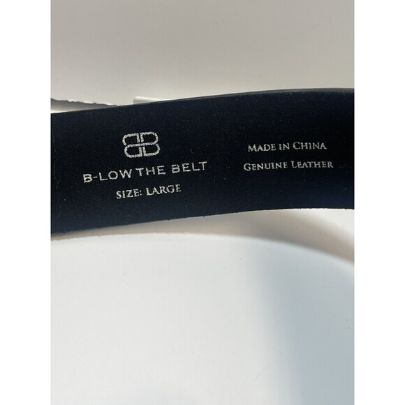 B-Low The Belt Black Leather Frank Belt Sz L New W/Missing Metal Point - Picture 6 of 9